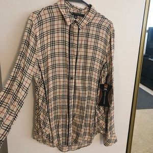 Tartan (plaid) blouse